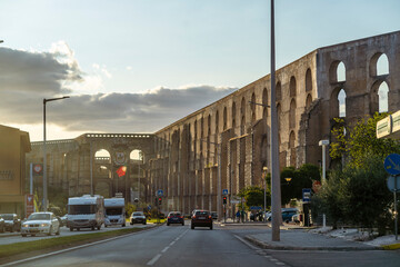 Sticker - Amazing aqueduct located in the heart of Elvas, Alentejo, Portugal