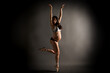 © Cavan Images - Young pregnant ballerina performing classical ballet pose