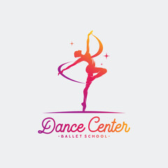 Wall Mural - Logo for a ballet or dance studio