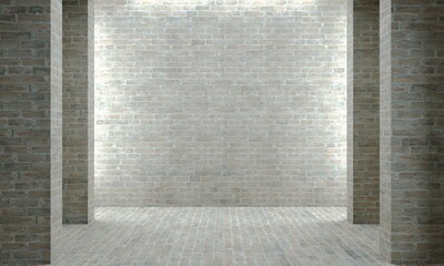 Wall Mural - Gray wall concrete or brick background Industrial construction