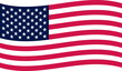 American flag in the official, approved cymk colors