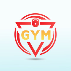 Wall Mural - Gym vector template crossfit logo, fitness logo, Dumbbell icon, Gym Fitness Logo Images and Vectors, Stock Photos