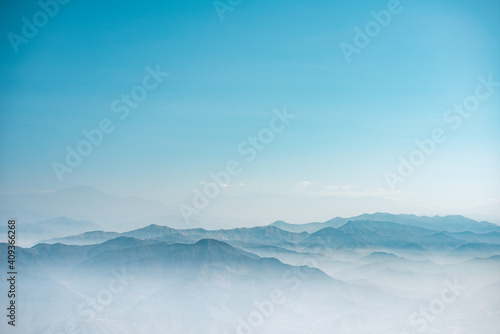 Plakat Sea of mountains and clouds