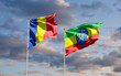 © Leo Altman - Flags of Romania and Ethiopia.