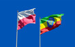 © Leo Altman - Flags of Poland and Ethiopia.