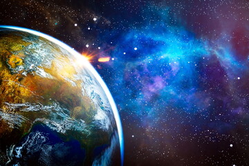 Wall Mural - science fiction fantasy in high resolution ideal for wallpaper. elements of this image furnished by 