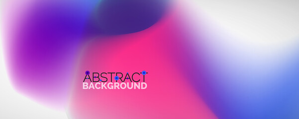 Fluid color gradient abstract background, trendy colorful wallpaper. Vector illustration for placards, brochures, posters, banners and covers