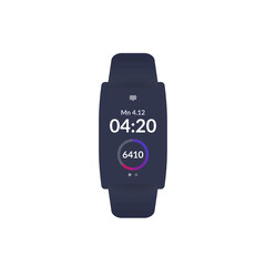 Wall Mural - fitness bracelet, activity tracker, step counter, ui design, vector