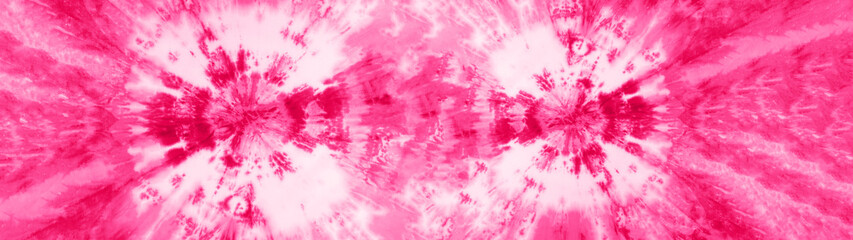 Aufkleber - Abstract colorful red pink white art design batik spiral swirl shibori technology tie dye pattern textile texture background banner panorama