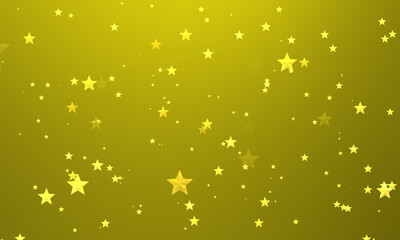 Wall Mural - Beautiful golden abstract star pattern background.