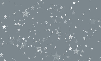 Wall Mural - Beautiful silver star abstract pattern background.