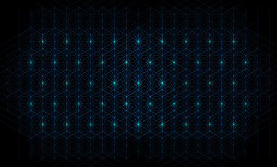Wall Mural - Abstract geometric background, Abstract futuristic art wallpaper. Vector illustration.