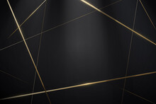 Abstract Black And Gold Lines With A Luxury Background. Vector Illustration