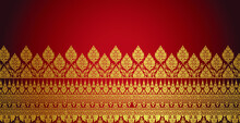 Modern Line Thai Pattern Traditional Concept The Arts Of Thailand
