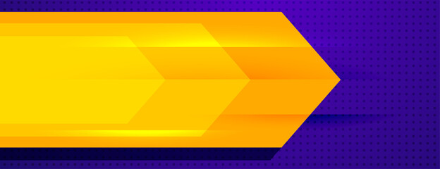 Wall Mural - stylish purple and yellow abstract banner design