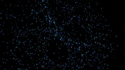 Wall Mural - isolated black background. abstract multicolored particles in random motion. starry sky. beauty. hol
