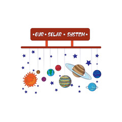 Wall Mural - Isolated solar system icon - Vector illustration design