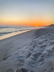 Wall Mural - Sunset on the white sands of Navarre Beach, FL