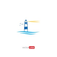 Lighthouse  Icon/symbol/Logo Design Vector Template Illustration