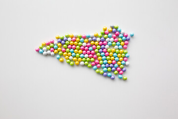  pastel round candies