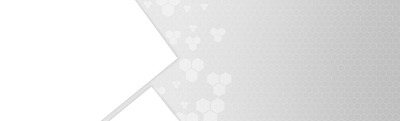 Abstract grey design banner background with copy space
