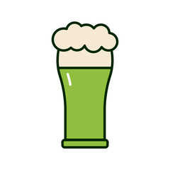 Canvas Print - green beer st patrick celebration icon