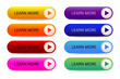 © Dee-sign - Set of colorful buttons design for web or app