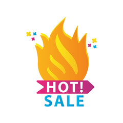 Canvas Print - hot sale countdown lettering with fire flame