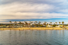 Beautiful View Of The Sandy Beach And Ocean In Santa Cruz, California