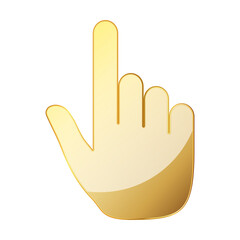 Wall Mural - cursor icon. gold cursor. hand icon