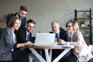 Businessmen teamwork brainstorming meeting to discuss plans of the investment.