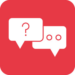 Canvas Print - Chat Support Icon