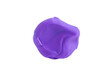 Violet Plasticine ball isolated on the white background