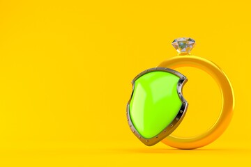 Sticker - Engagement ring with protective shield