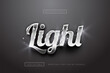 © Nandar Adhuri - Light Chrome metal style text effect editable premium free download