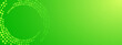 © dlyastokiv - Green abstract banner template with dots. Business minimal background with light halftone circle frame - stock vector
