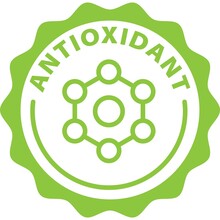 Antioxidant Green Badge Rounded Outline Stamp Icon