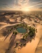 © Scopio - Aerial view of green trees and brown sand