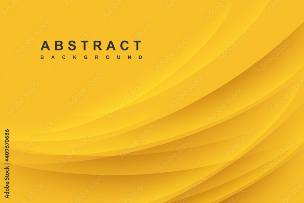 Abstract modern background yellow with shadow decoration