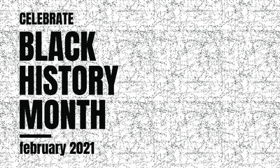 Black History Month - poster, card, banner, background. EPS 10