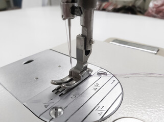 foot and needle of industrial straight-line sewing machine