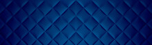 Textured Wall Of Blue Diamond  Geometric Background