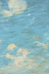 Wall Mural - retro sky pattern on old paper