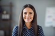© deagreez - Photo of beautiful young business woman wear formalwear good mood smile work indoors in office workplace