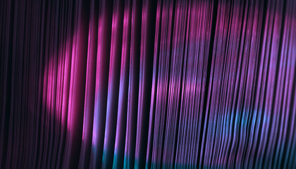 Fototapete - Close up Beautiful book pages in the color light on a night. Background pattern for design. Macro photography view.