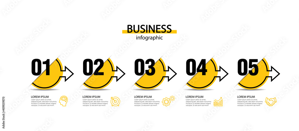 Presentation business abstract background infographic template - obrazy, fototapety, plakaty 