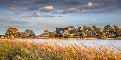 Sticker - Traditional village scene holland