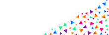 Confetti Triangle Colorful Background Vector Illustration