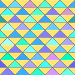 seamless geometric pattern with bright triangles