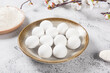 © zhikun sun - Glue pudding or tangyuan in plate.Chinese Lantern Festival food.